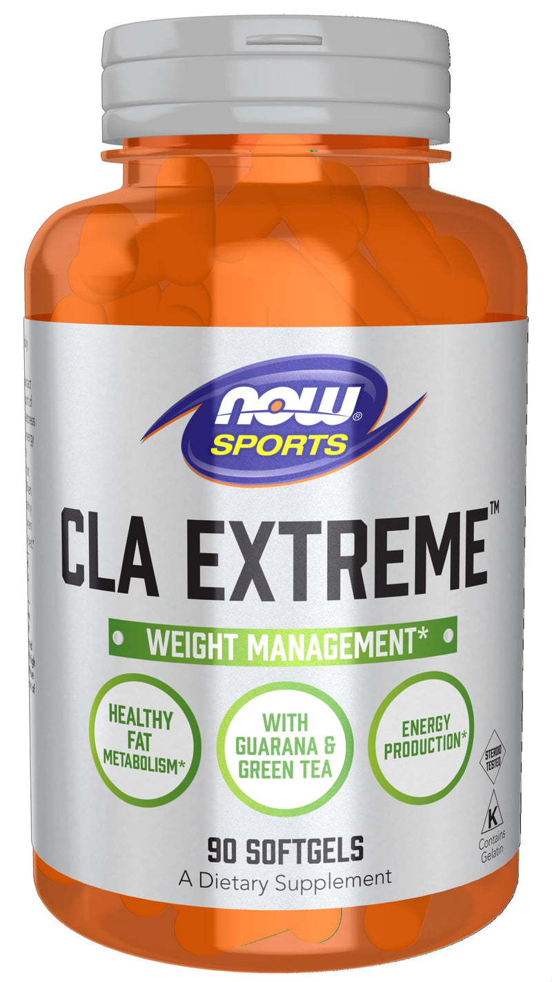 NOW Sports Nutrition, CLA Extreme™ (Conjugated Linoleic Acid) With Guarana & Green Tea, 90 Softgels 90 Count (Pack of 1) - BeesActive Australia