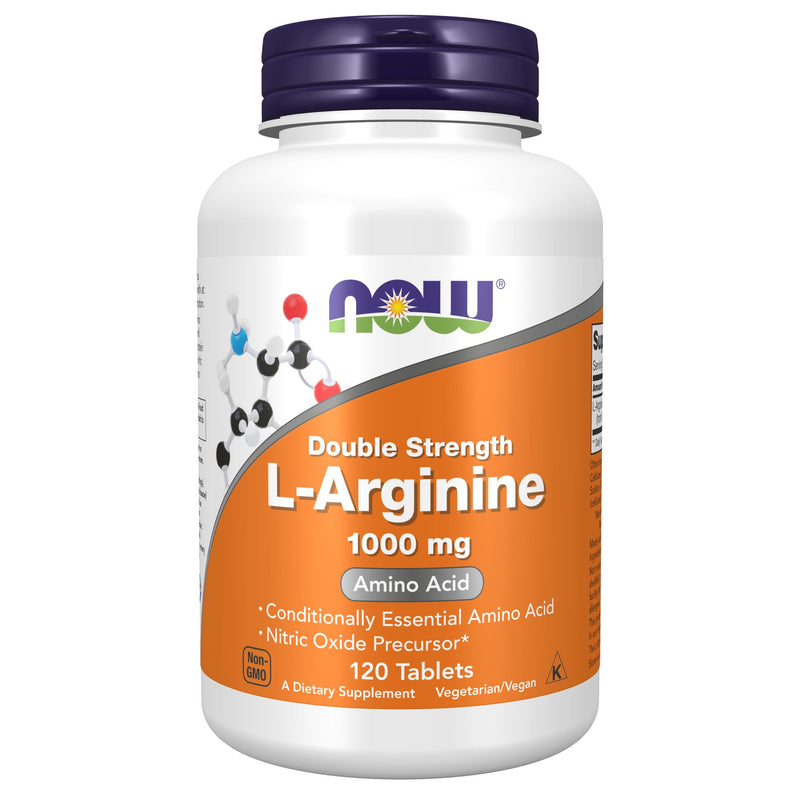 NOW Supplements, L-Arginine 1,000 mg, Nitric Oxide Precursor*, Amino Acid, 120 Tablets - BeesActive Australia