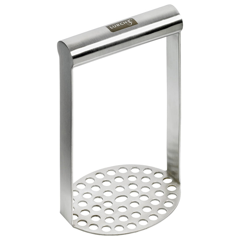 LURCH Germany Heavy Duty Potato Masher With Horizontal Handle | Avocado Masher | Versatile Food Masher For Vegetable | Made of Durable Stainless Steel | 7.5 Inches - Silver - BeesActive Australia