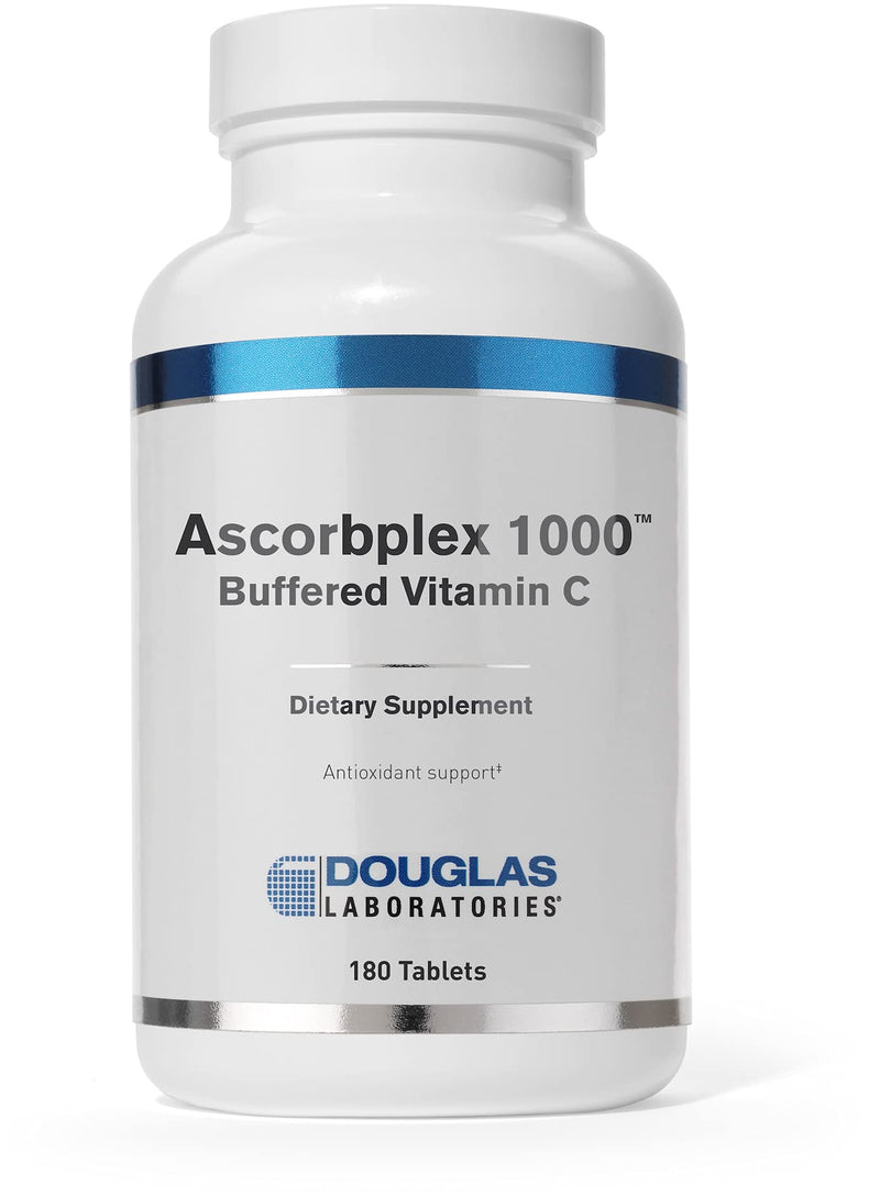 Douglas Laboratories Ascorbplex 1000 | 100% Pure Vitamin C Buffered with Calcium, Magnesium and Potassium | 180 Tablets | 100% Pure Vitamin C Buffered with Calcium, Magnesium and Potassium, Antioxidant Support, Non-GMO