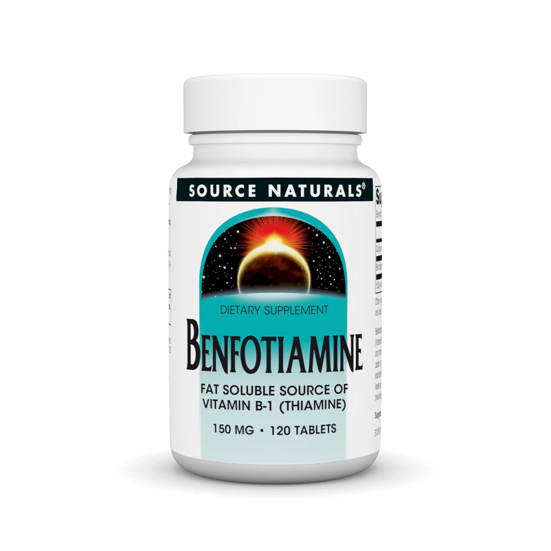 Source Naturals Benfotiamine, 150 mg, Fat Soluable Source of Vitamin B-1* - 120 Tablets