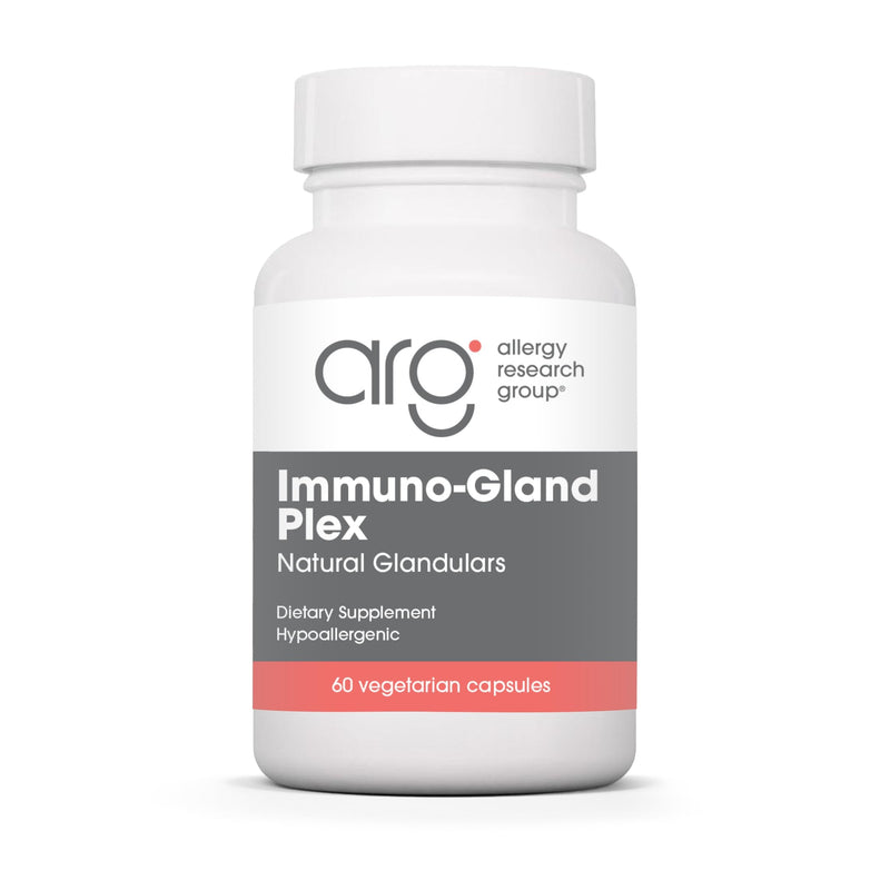 ARG Immuno-Gland Plex Multi-Organ Glandular Blend, 60 Capsules | Freeze-Dried Vegetarian Capsules for Immune Health and Vitality, Hypoallergenic Multi-Organ Formula, 60 Servings