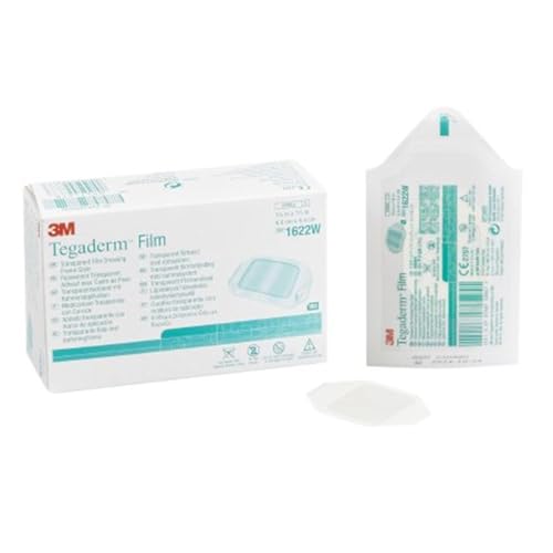 3M Tegaderm Transparent Dressing 1.75" X 1.75" Sterile Waterproof - Model 1622w