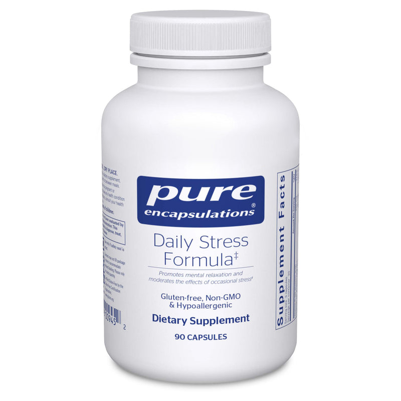 Pure Encapsulations Daily Stress Formula, 90 Capsules | Supports Relaxation and Moderates the Effects of Occasional Stress*, Mild Stress Support* 90 Count (Pack of 1)