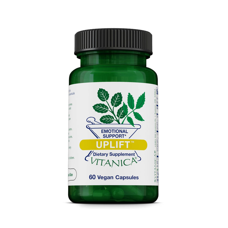 Vitanica Uplift, Mood and Emotional Support, Vegan, 60 Capsules Uplift Pro Logo 60 Count (Pack of 1)