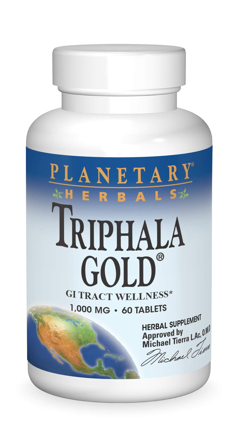 Planetary Herbals Triphala Gold 1000mg - 60 Tablets - BeesActive Australia