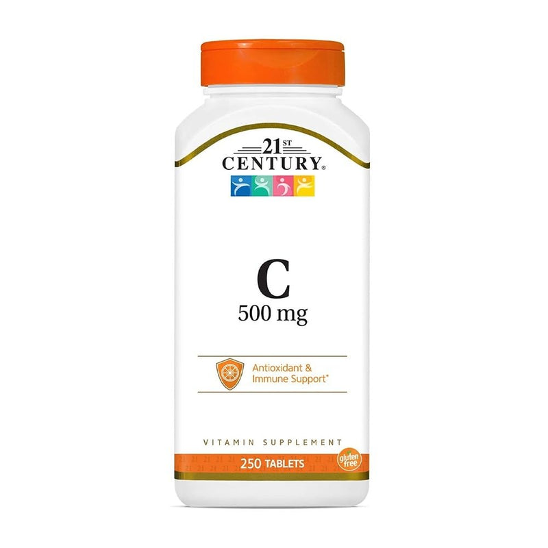 21st Century Vitamin C, 500 mg, 250 Tablets 250 Count (Pack of 1)