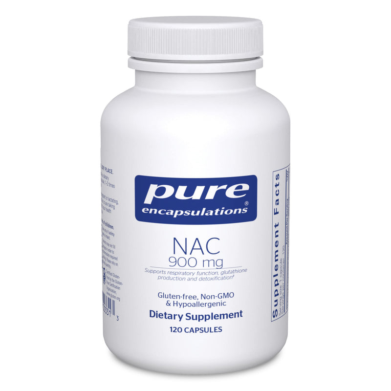Pure Encapsulations NAC 900 mg - N-Acetyl Cysteine Amino Acid Supplement for Lung & Immune Support, Liver & Antioxidants* - 120 Capsules 120 Count (Pack of 1) - BeesActive Australia