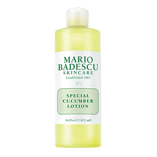 Mario Badescu Special Cucumber Lotion | Non-Drying & Non-Irritating Facial Toner for Removing Excess Oil & Drying Up Breakouts | Revitalizing, Clarifying Astringent for Face 16 Ounce (Pack of 1)