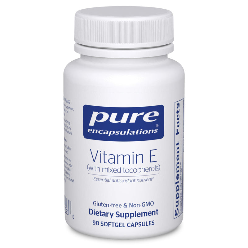 Pure Encapsulations Vitamin E (with Mixed Tocopherols), 90 Softgel Capsules | Antioxidant Protection and Cellular Function*, Contains Mixed Tocopherols, Non-GMO 90 Count (Pack of 1)