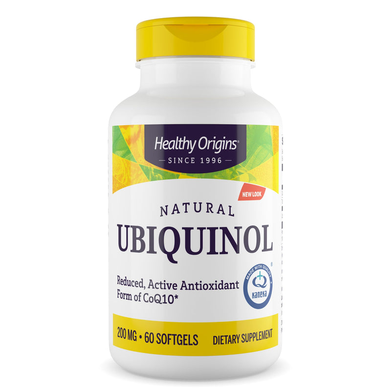 Healthy Origins Ubiquinol CoQ10 200 mg, Non-GMO, 60 Softgels 60 Count (Pack of 1)