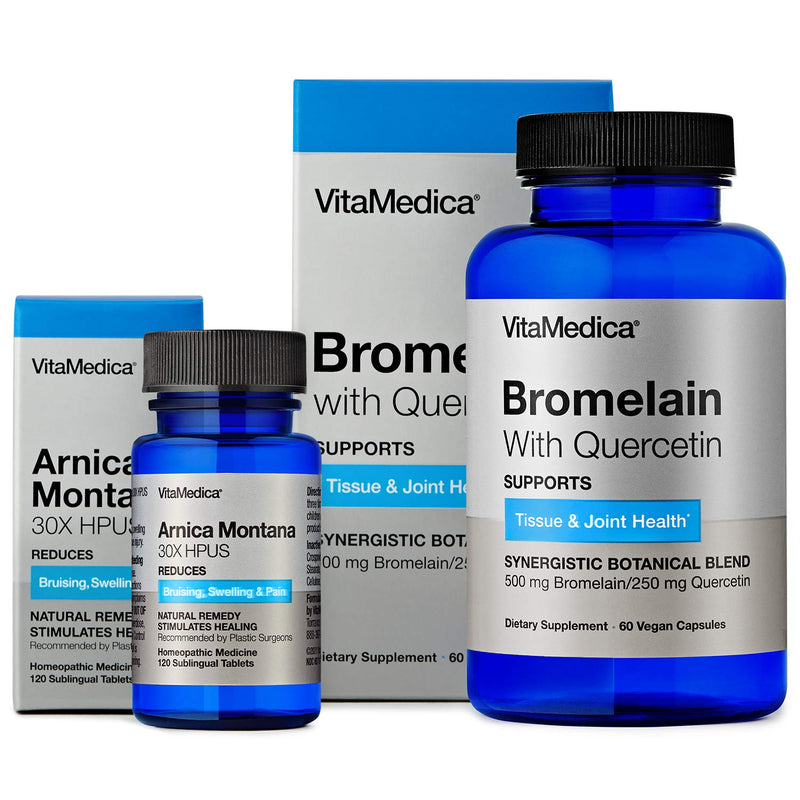 VitaMedica | Arnica Montana 30X and Bromelain with Quercetin Bundle | Arnica Montana | Bromelain | Quercetin | Recovery Bundle | Plant Based | Made in USA - BeesActive Australia