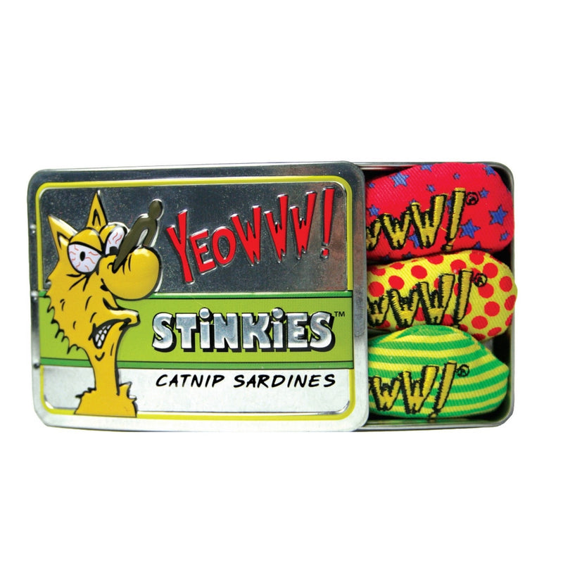 Yeowww Tin of Stinkies, 3 in a Sardine Tin, Multicolor, 1Pack - BeesActive Australia