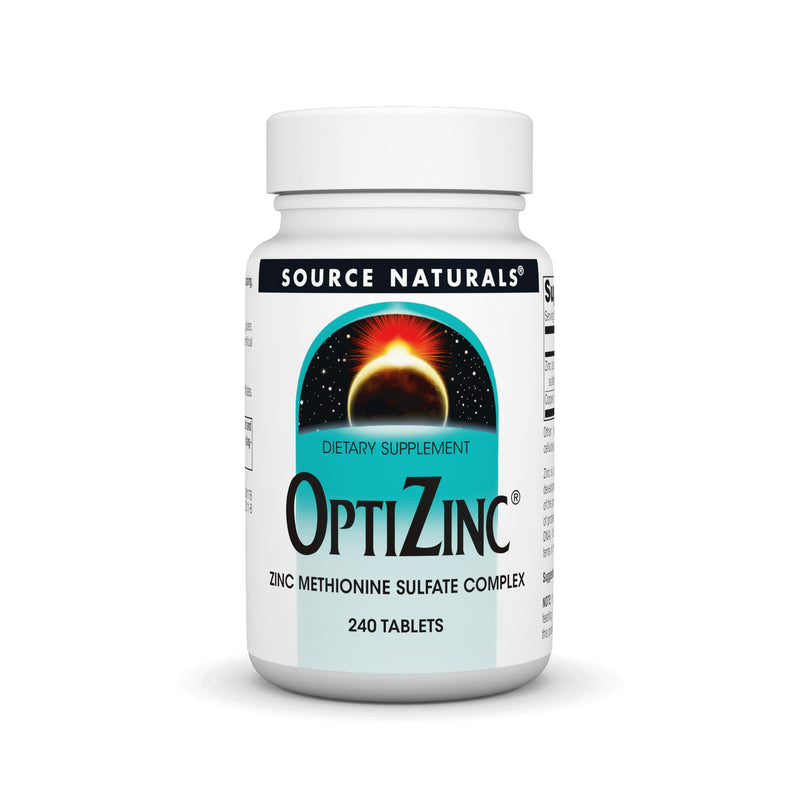 Source Naturals OptiZinc Zinc Methionine Sulfate Complex & Dietary Supplement - 240 Tablets 240 Count (Pack of 1) - BeesActive Australia