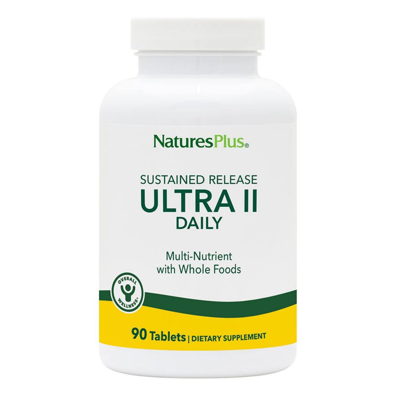 NaturesPlus Ultra II Daily - 90 Tablets - Multivitamin with Whole Foods for Overall Well-Being - Supports Energy & Immune Health - Sustained Release - 90 Servings 90 Count (Pack of 1)
