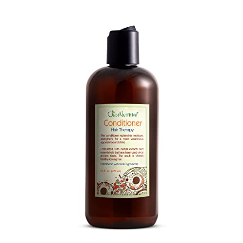 Just Nutritive Hair Loss Conditioner, Natural Hair Regrowth for Thinning Hair, Cleanses, Hydrates, Strengthens, and Nourishes Scalp, Improves Hair Volume and Texture, Sulfate-Free, Color Safe, 16 oz.