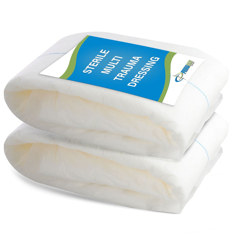 Primacare WT-7705 First Aid Sterile Multi Trauma Dressing for Stopping Heavy Bleeding in Large Open Wounds, Treating Lacerations and Piercing Injuries, 30" x 12" - BeesActive Australia