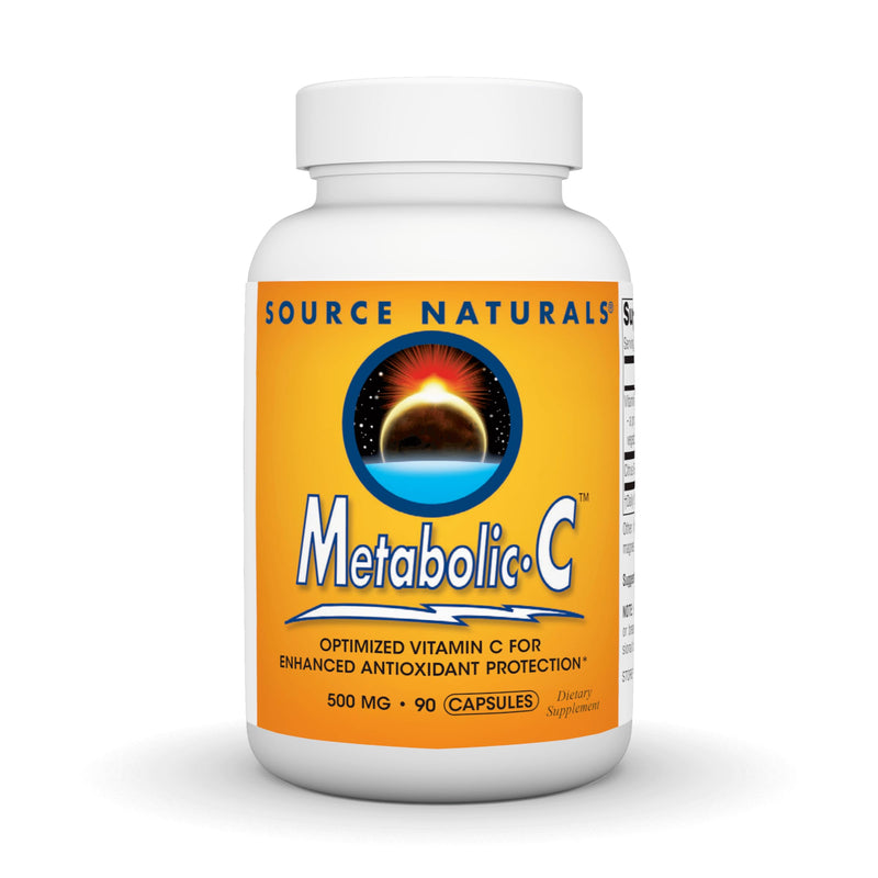 Source Naturals, Metabolic C - 500 mg - 90 Capsules | Optimized Vitamin C for Enhanced Antioxidant Protection 90 Count (Pack of 1)