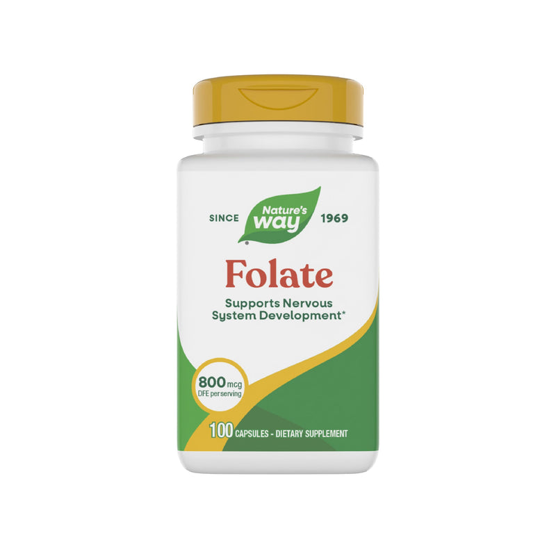 Nature's Way Folic Acid, 800 mcg DFE per serving, 100 Capsules