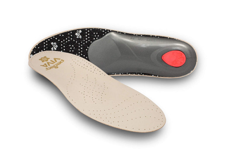 Pedag Viva | Leather Arch Support Inserts | Handmade in Germany | Plantar Fasciitis Relief | Heel Cushion | Activated Charcoal Odor Control | Metatarsal Support Pad | Tan | Women US 7/ EU 37 - BeesActive Australia