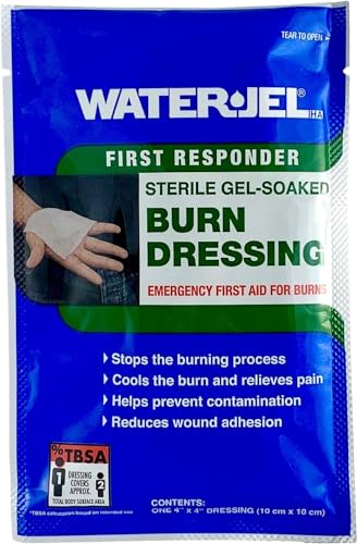 First Aid Only 4" X 4" Water Jel Burn Dressing, Sterile (Pack of 3)