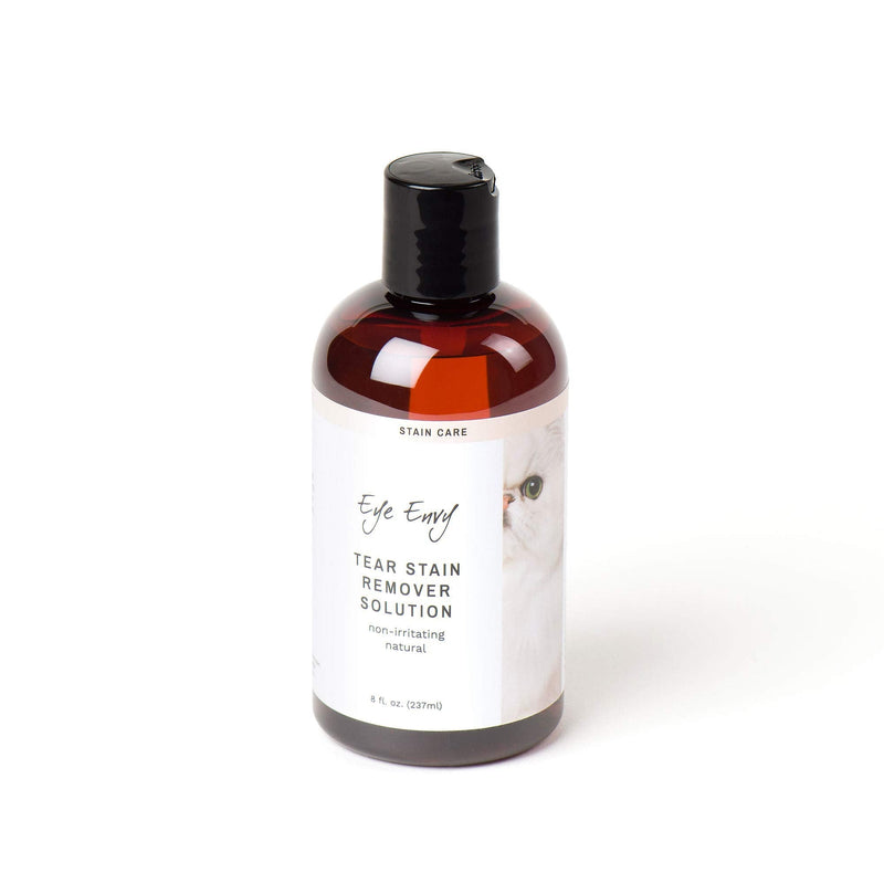 Eye Envy Tear Stain Remover Solution for Cats|100% Natural and Safe|Recommended by Breeders/vets/cat fanciers/Groomers|Contains colloidal Silver|Remove Stains from Fur on Persians and Exotics (8oz.) 8oz. - BeesActive Australia