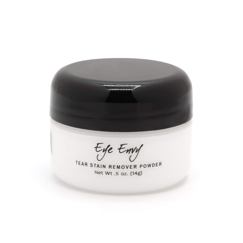 Eye Envy Tear Stain Remover Powder for Dogs and Cats. 100% Natural, Safe. Apply Around Eyes. Absorbs and Repels Tears. Keeps Area Dry. Treats The Cause of Staining. Made in The USA. (.5oz) .5oz - BeesActive Australia