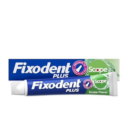 Fixodent Control Denture Adhesive Cream Plus Scope Flavor, 2 Oz (Pack of 4)