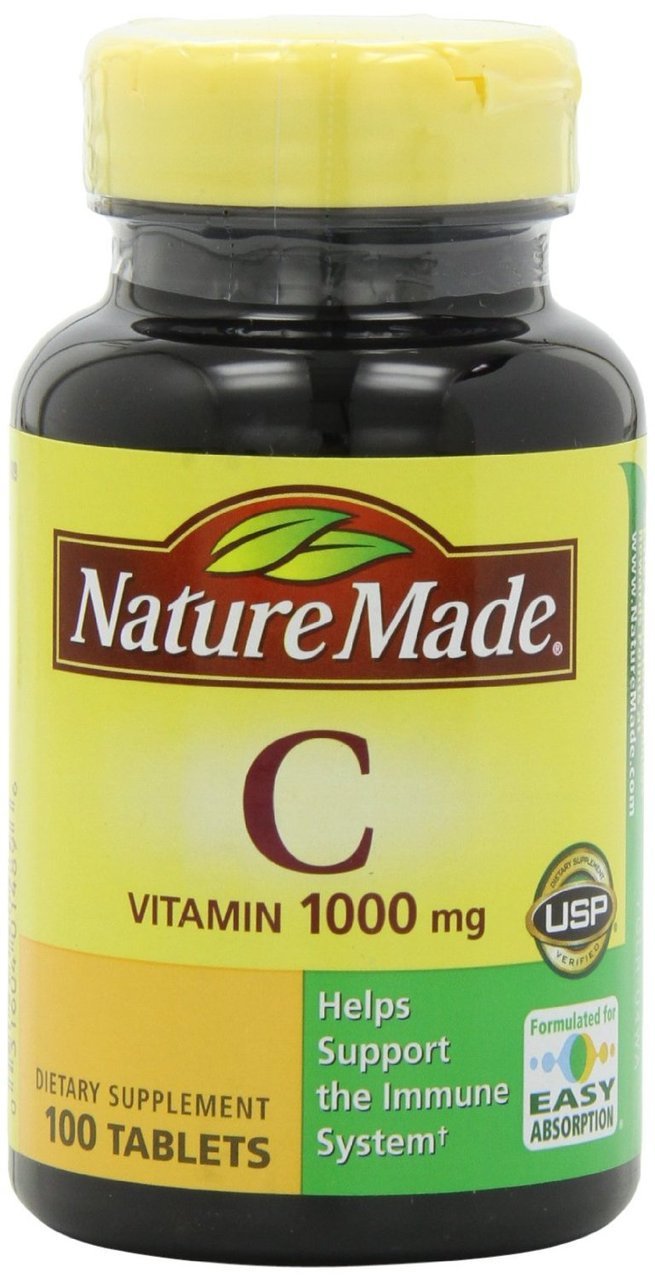 Nature Made Vitamin C 1000 mg Tablets, 100 Count to Help Support the Immune Systemâ€ (Pack of 3) 100 Count (Pack of 3)