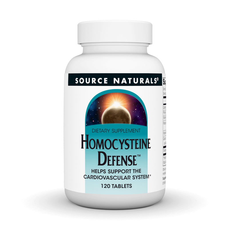 Source Naturals Homocysteine Defense, Helps Support the Cardiovascular System* - 120 Tablets 120 Count (Pack of 1)