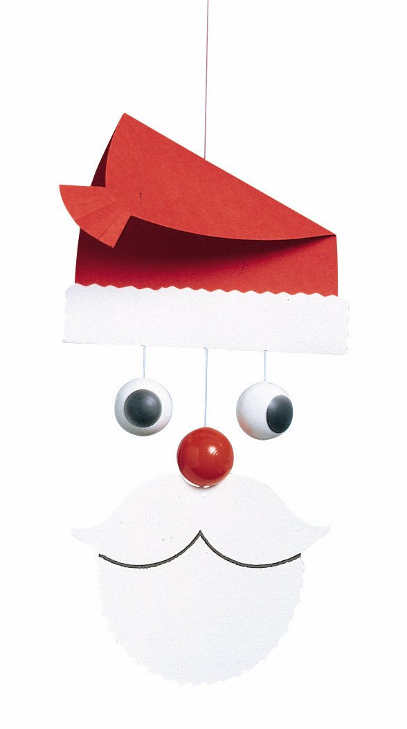Santa Claus Hanging Mobile - 10 Inches - Handmade in Denmark by Flensted - BeesActive Australia