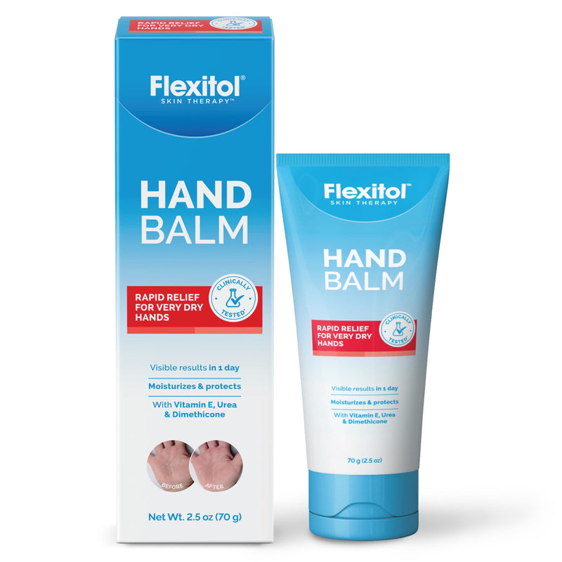 Flexitol Hand Balm, 10% Urea Hand Cream, for Frequent Handwashers | 2 oz | Exfoliates & Hydrates Dry, Cracked Hands, With Vitamin E, Shea Butter & Dimethicone, Non-Greasy, Visible Results in 1 Day 2 Ounce (Pack of 1)