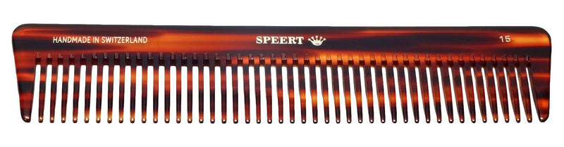 Hand-made European Swiss Tortoise comb #15 7 3/8"x 1 9/16"Inch Havana Brown Gold Brown/Burgundy/Auburn 7.37" x 1.56" x 0.15" - BeesActive Australia