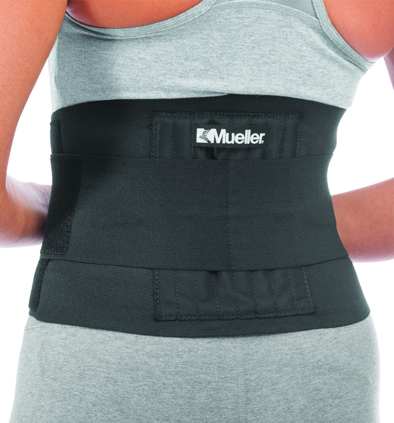 Mueller Sports Medicine Adjustable Back Brace, Back Support, For Men and Women, Black, One Size OSFM - BeesActive Australia