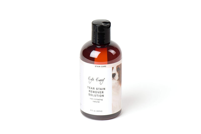 Eye Envy Tear Stain Remover Solution for Dogs|100% Natural,Safe|Recommended by Breeders/Vet/Professional Handlers/Groomers|Contains colloidal Silver|Remove Stains from White/Light Fur,Skin Folds (8oz) 8oz - BeesActive Australia