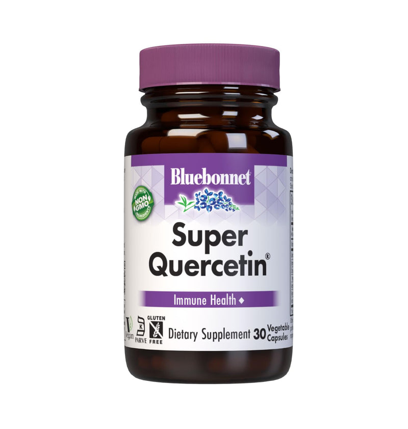 Bluebonnet Nutrition Super Quercetin Vegetable Capsules, Vitamin C Formula, Best for Seasonal & Immune Support, Non GMO, Gluten Free, Soy Free, Milk Free, Kosher, 30 Vegetable Capsules | Immune Health; Non-GMO, Vegan, Kosher Certified, Gluten-Free, Soy...