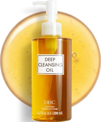 DHC Deep Cleansing Oil, Makeup Remover, Gentle Oil Cleanser, 6.7 oz Unscented 6.7 Fl Oz (Pack of 1)