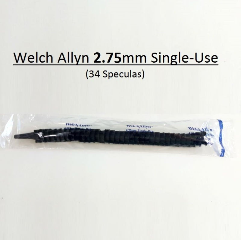 WELCH ALLYN KLEENSPEC UNIVERSAL OTOSCOPE SPECULUMS 2.75MM 34/SLEEVE - BeesActive Australia