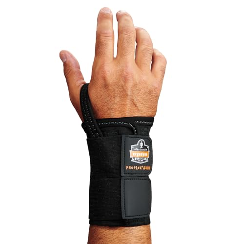 Ergodyne - 70028 ProFlex 4010 Double-Strap Right Wrist Support, Black, X-Large