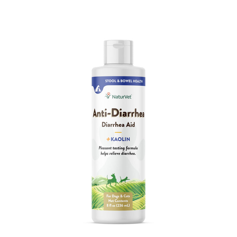 NaturVet Anti-Diarrhea Liquid Pet Supplement Plus Kaolin – Helps Alleviate Discomfort, Cramping, Irritation from Diarrhea for Dogs, Cats – Great Taste – 8 Oz. - BeesActive Australia