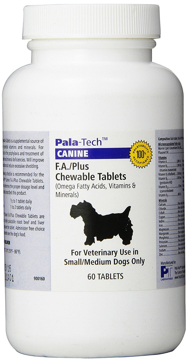 Pala-Tech FA Plus Chew Tabs Small Dog 60 ct - PawsPlanet Australia