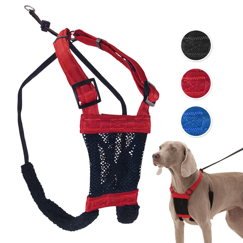 Sporn No Pull Dog Harness for Large Dogs, Red Mesh Dog Harness, Durable Nylon Dog Harness No Pull, Breathable & Easy Dog Body Harness, Dog No Pull Harness for Large Dogs Provides to Large Breeds Large/XL - BeesActive Australia