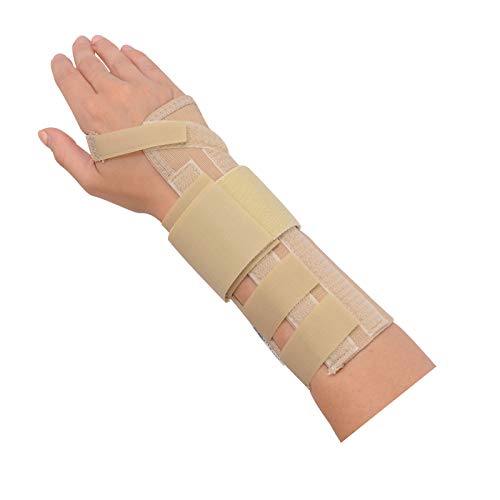 Rolyan 50192 AlignRite Wrist Support with Wrap-Around Strap, Long Length, Left, Medium Medium Left