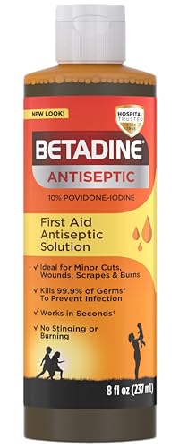 Betadine Antiseptic Povidone Iodine Solution 8 Fl Oz 8 Fl Oz (Pack of 1)