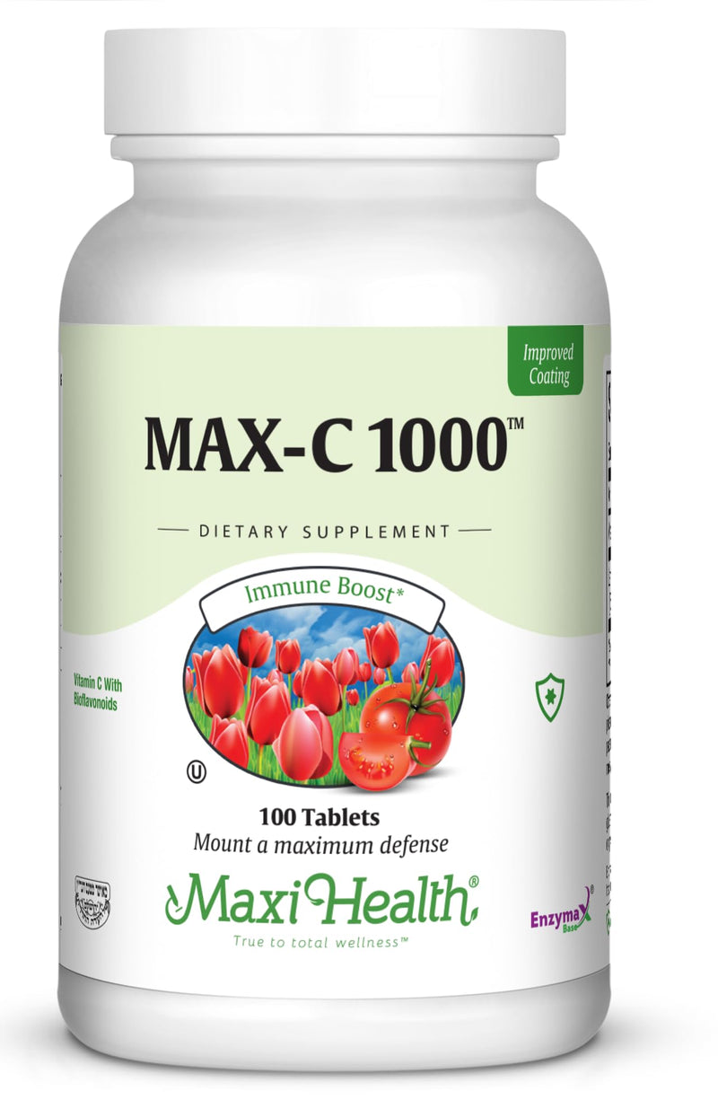 1000 mg Vitamin C - 1000mg Tablets Ultra High Absorption Formula - Gluten Free Kosher Dietary Non GMO Vitamin C Supplement for Immune Support - VIT C Vitamin C Tablets from Ascorbic Acid, 100 Count | Kosher | Vitamin C with Bioflavonoids | Immune Healt...