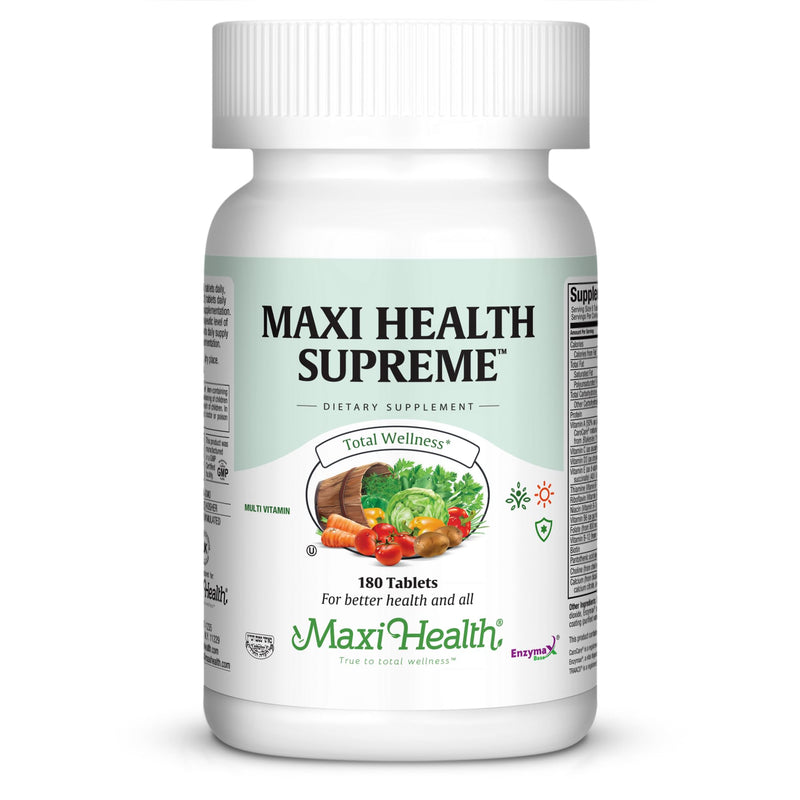 Multivitamin for Men & Women – Supreme High Potency Daily Multi with Minerals, CoQ10 & Antioxidants – Energy, Immune Support, Bone, Heart & Wellness – Vitamin A, C, D, E, B12, B6 & Biotin 180 Tablets | Kosher | Multivitamin with Iron | Energy, Immune &...