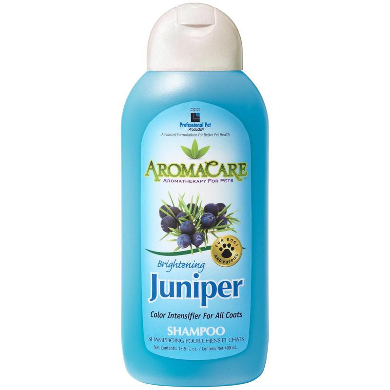 PPP AromaCare Brightening Juniper Shampoo for Dogs - Enhances Fur & Coat Color - Juniper Berry Extract & Aloe Vera - 13.5 fl oz. - PawsPlanet Australia
