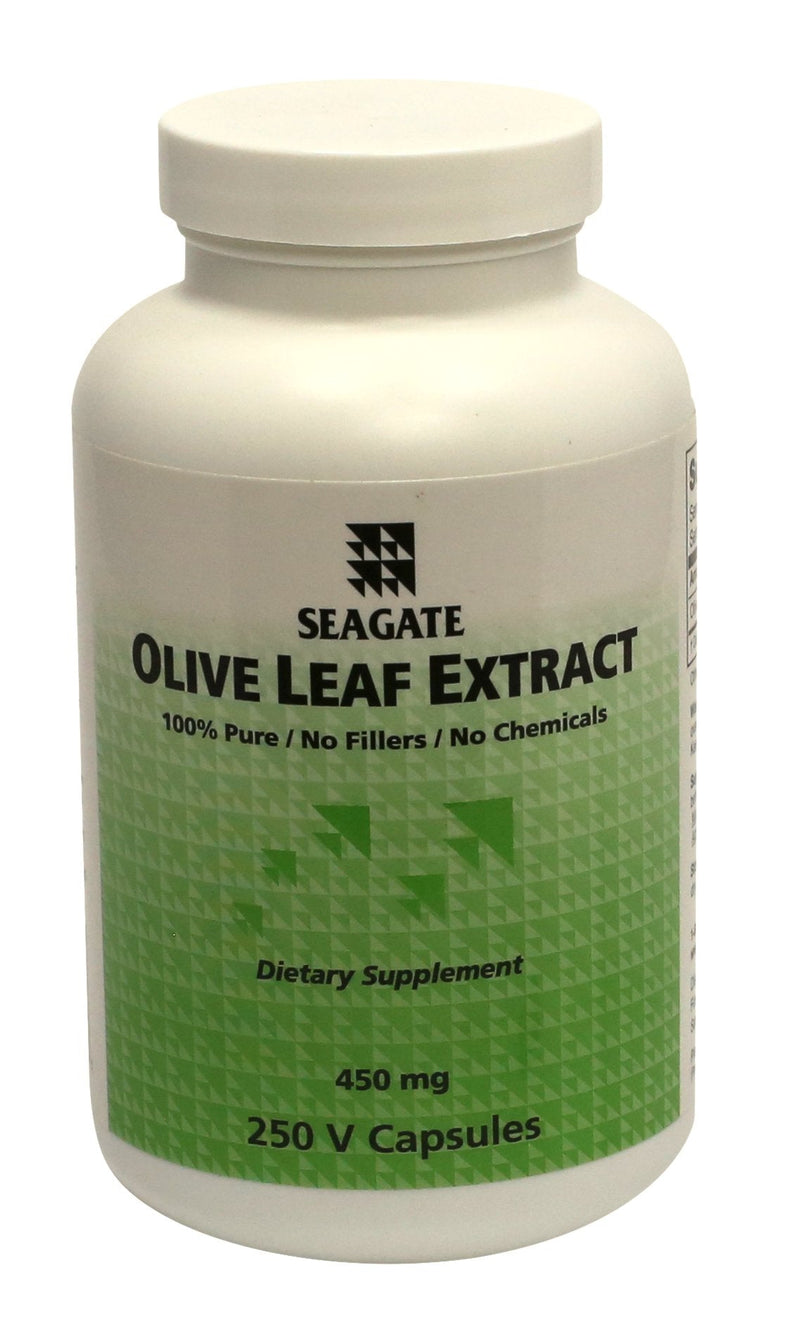 Seagate Products Olive Leaf Extract 450 mg 250 Capsules 250 Count (Pack of 1)