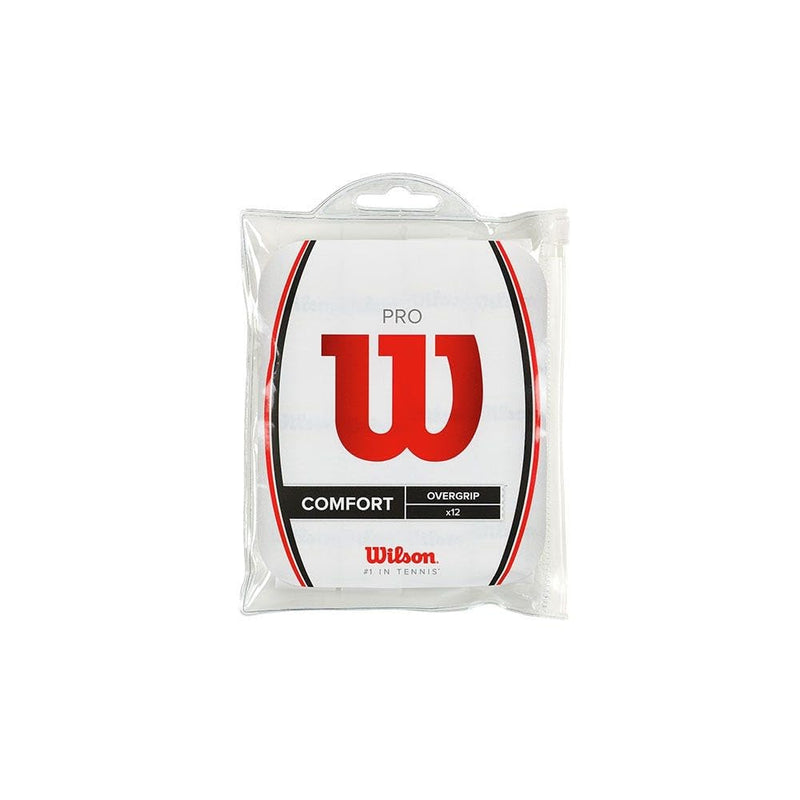 Wilson Pro Overgrip-Comfort 12 Pack, White - BeesActive Australia