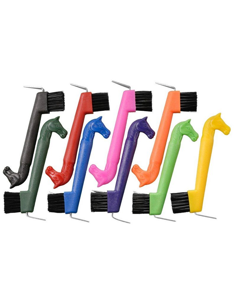 Tough-1 Horse Head Hoof Pick Brush Orange - BeesActive Australia